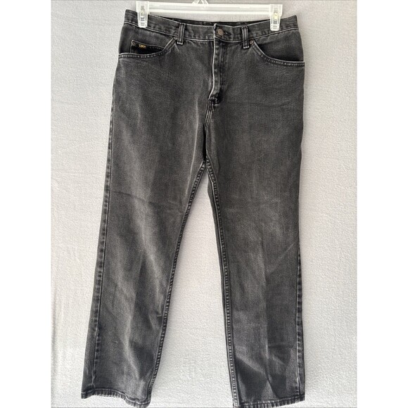 Y2K Lee Men’s Black Jeans 34x30 - Picture 1 of 6